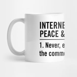 Internet guide to peace happiness Mug